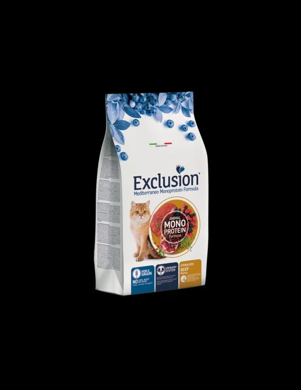 exclusion cat 300gr monoprotein noble grain adult sterilized manzo ngcsb03