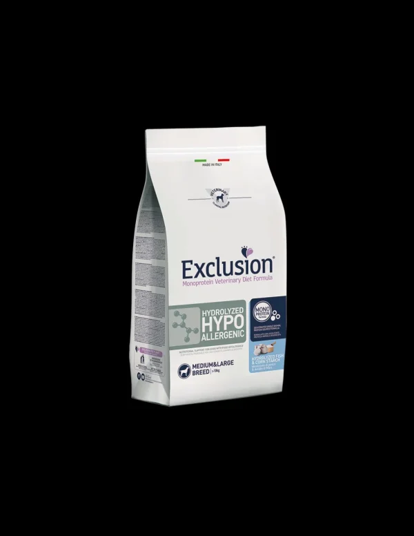exclusion diet dog 2kg adult medium/large breed hydrolyzed hypoallergenic fish & corn starch hhfm02