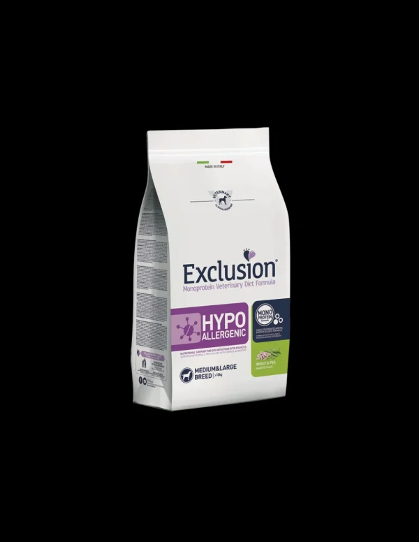 exclusion diet dog 12kg adult medium/large hypoallergenic insect and pea hyim11
