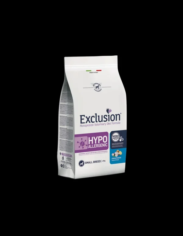 exclusion diet dog 2kg adult small breed hypoallergenic fish& potato hyfs02