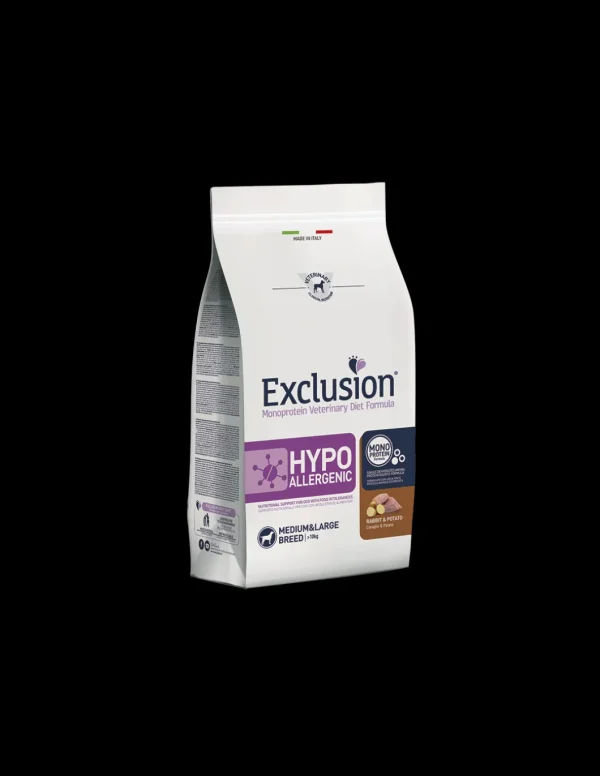 exclusion diet dog 12kg adult medium/large hypoallergenic rabbit&potato hyrm11