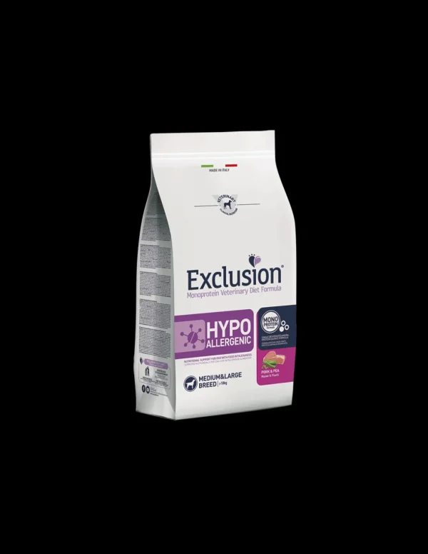 exclusion diet dog 2kg adult medium/large hypoallergenic pork&pea hypm02