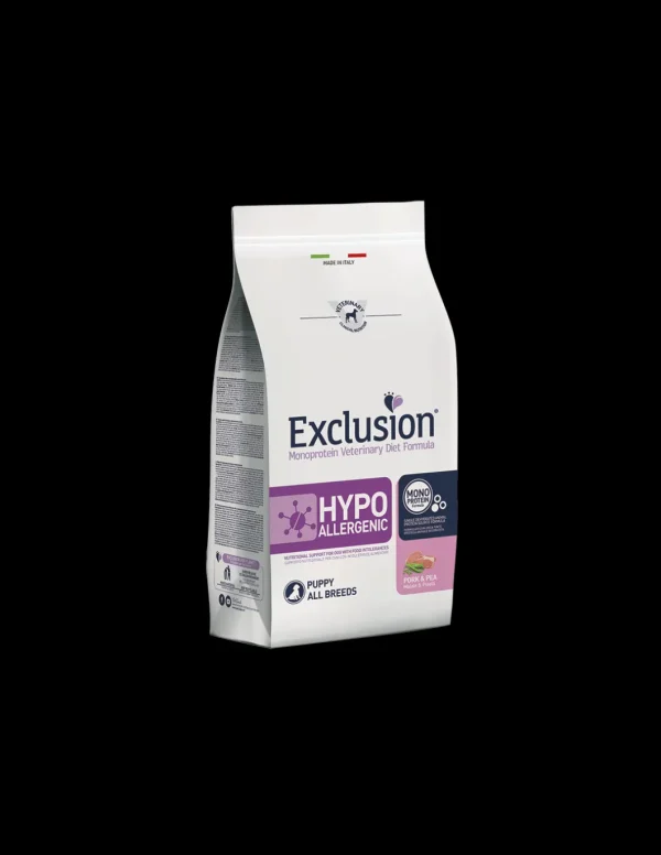 exclusion diet dog 12kg puppy all breeds hypoallergenic pork&pea hypa11