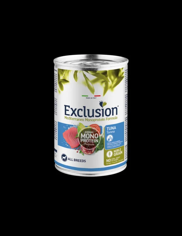exclusion dog 400gr adult all breeds monoproteico tonno ngata40