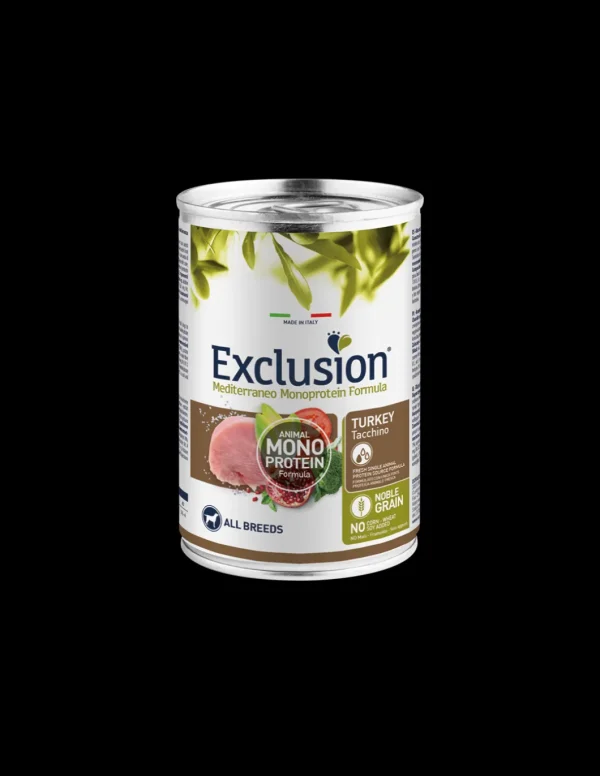 exclusion dog 400gr adult all breeds monoproteico tacchino ngaua40