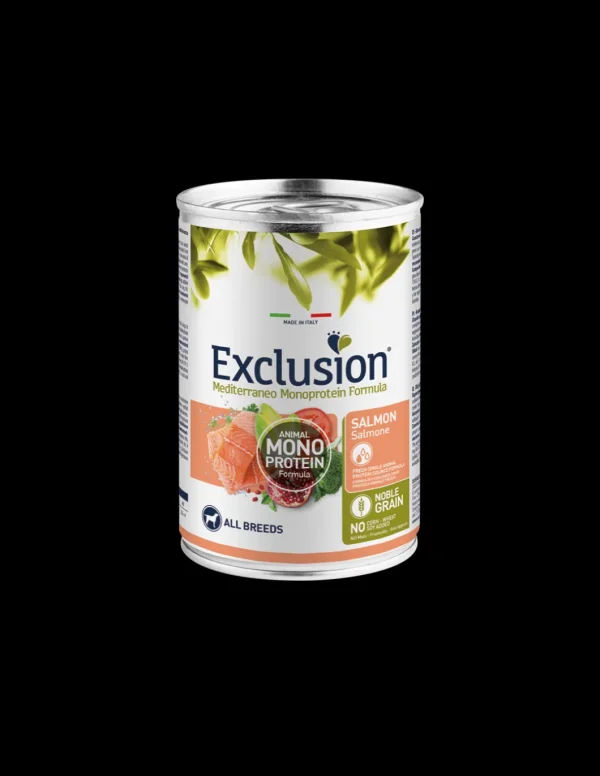 exclusion dog 400gr adult all breeds monoproteico salmone ngasa40