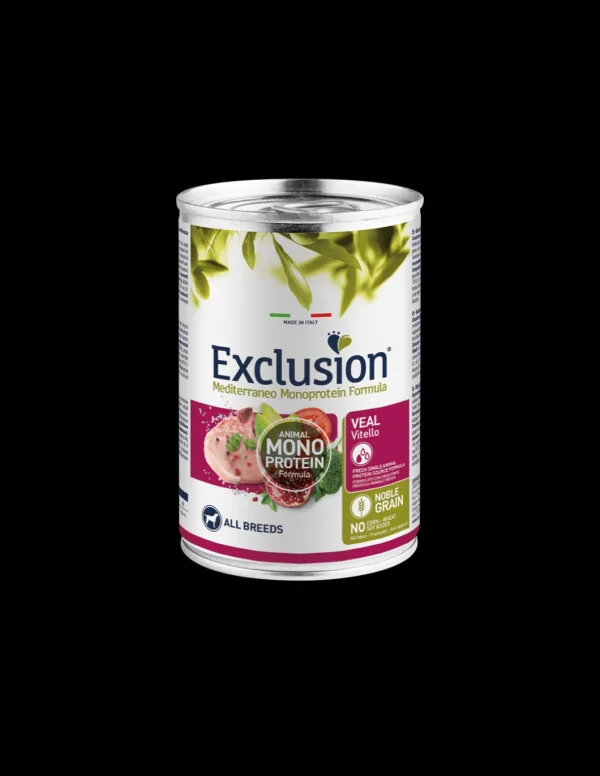exclusion dog 400gr adult all breeds monoproteico vitello ngava40