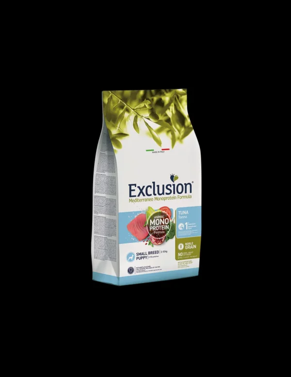 exclusion dog monoprotein noble grain 500gr puppy small breed tonno ngpts05