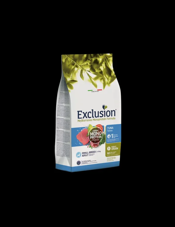 exclusion dog monoprotein noble grain 500gr adult small breed tonno ngats05