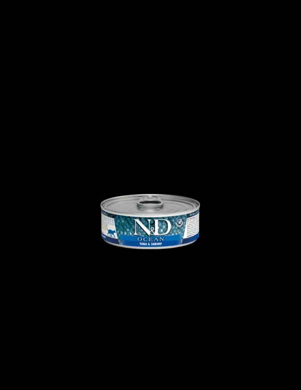 farmina cat 80gr n&d ocean adult tonno e gamberetto