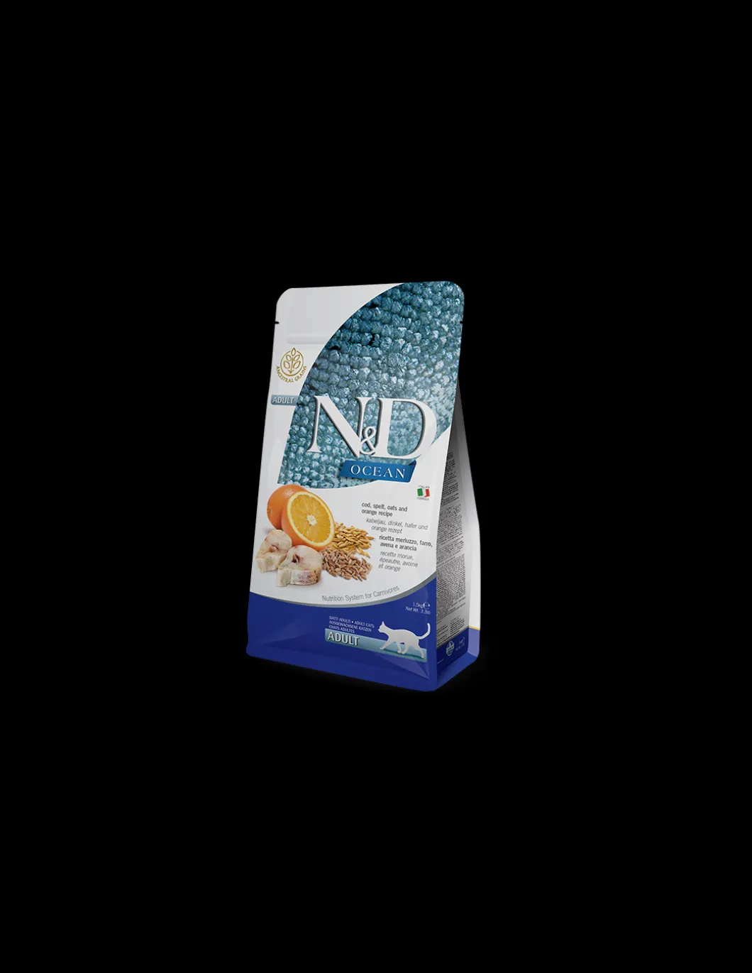 farmina_cat_kg_nampd_ocea_0-5.webp farmina cat 1,5kg n&d ocean adult cod,spelt,oats&orange recipe healthy grains