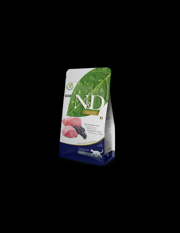 farmina cat 1,5kg n&d prime adult lamb&blueberry grain free
