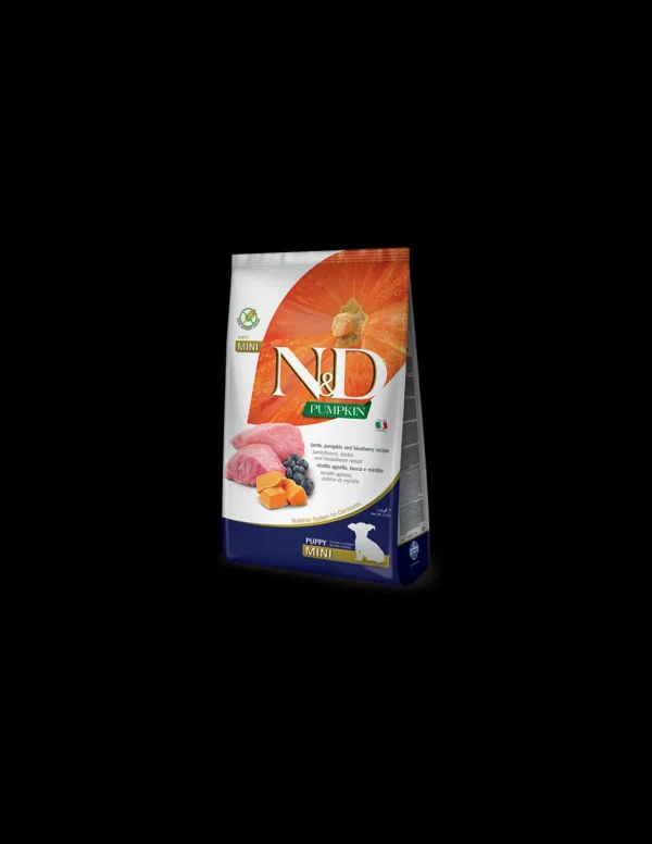 farmina dog 800gr n&d pumpkin puppy mini lamb&blueberry grain free