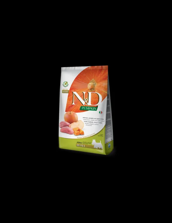 farmina dog 800gr n&d pumpkin adult mini boar apple pumpkin grain free