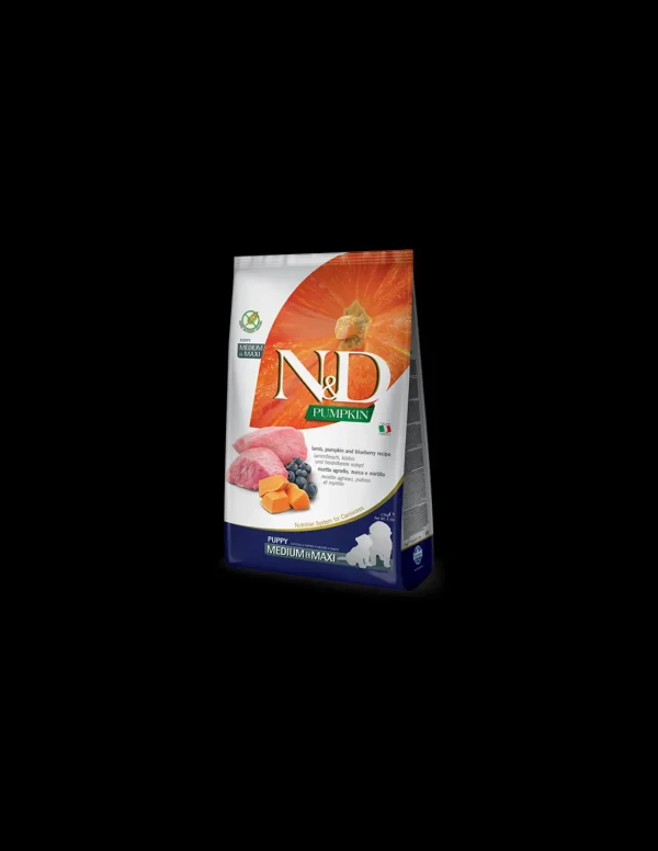 farmina dog 2,5kg n&d pumpkin puppy medium maxi lamb&blueberry grain free