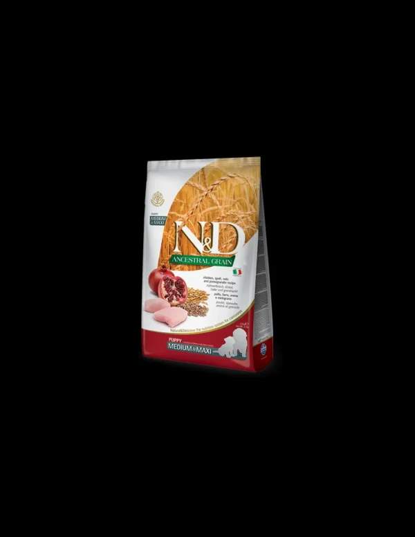 farmina dog 2,5kg n&d puppy medium maxi chicken&pomegranate ancestral grain