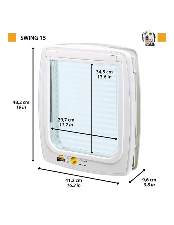 ferp dog portina swing 15 bianco 72108011