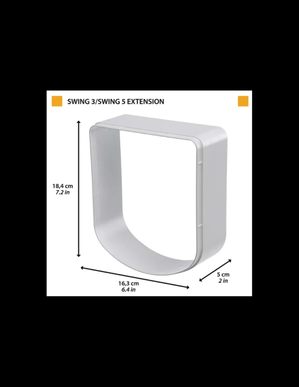 ferp dog tunnel extension swing 3/5 bianco 72110011