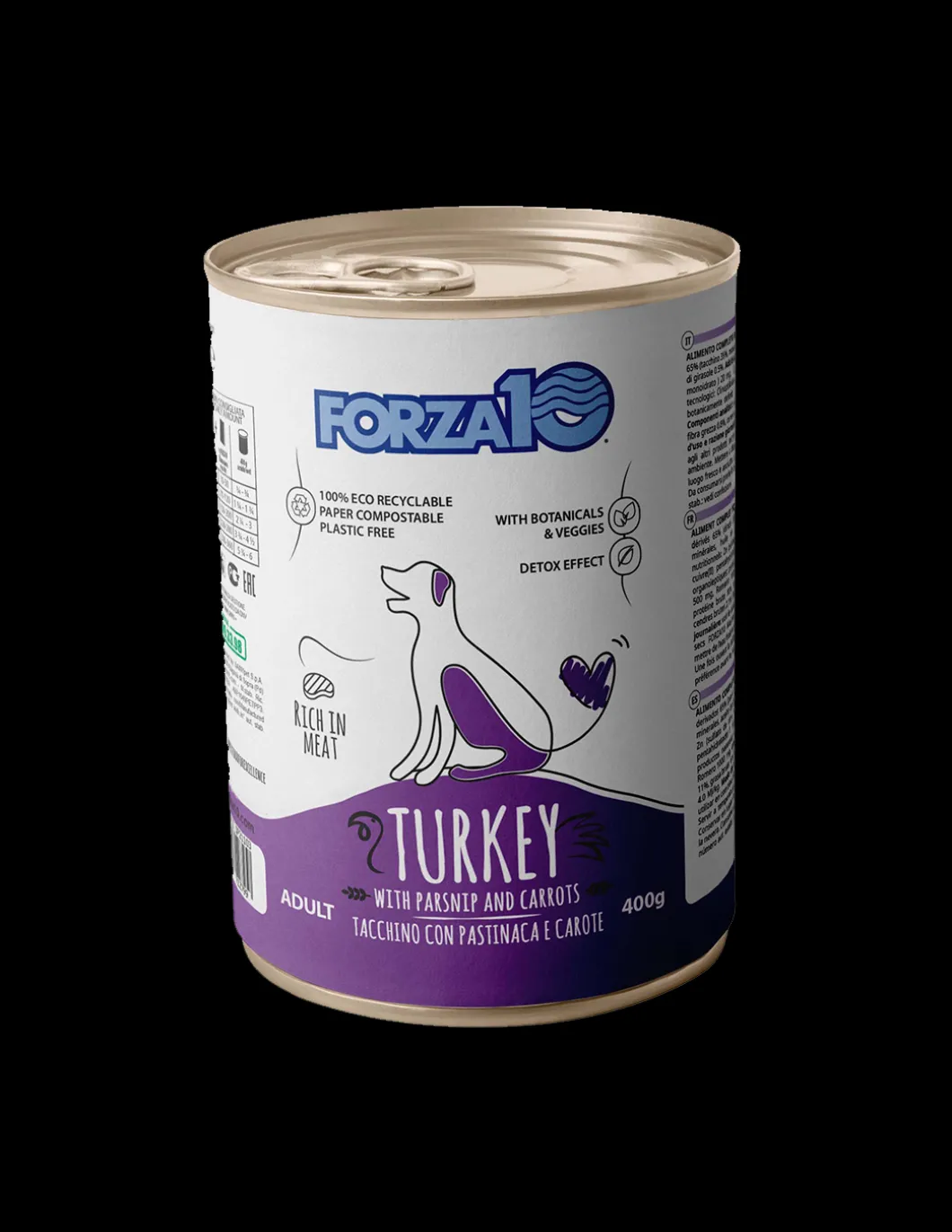 forza__dog_gr_maintenance_0-7.webp Forza 10 DOG 400GR MAINTENANCE ADULT AL TACCHINO CON PASTINACA E CAROTE 0304412
