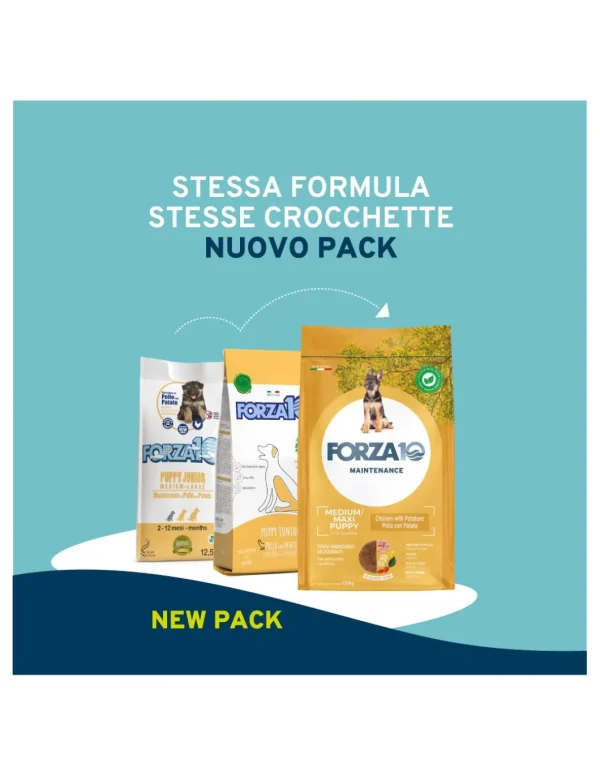 Forza 10 DOG 12KG MAINTENANCE PUPPY M/L POLLO/PATATE 01080012