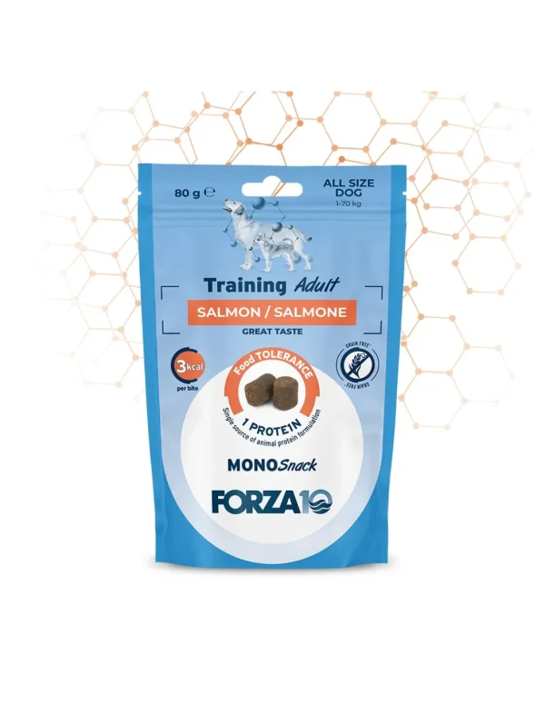 Forza 10 DOG SNACK MONOPROTEICO 80G ADULT TRAINING SALMONE 05041080