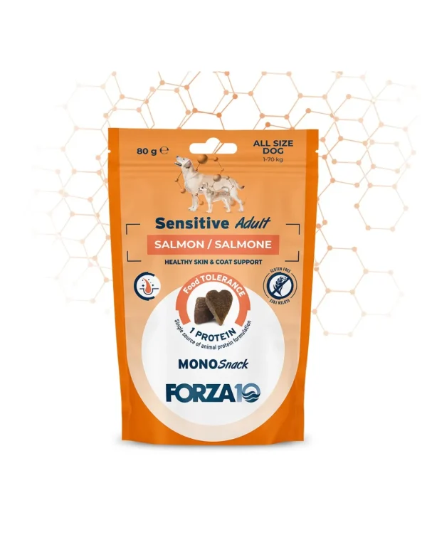 Forza 10 DOG SNACK MONOPROTEICO 80G ADULT SENSITIVE SALMONE 05071080