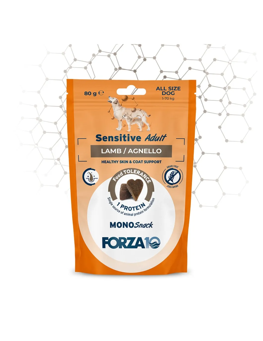 forza__dog_snack_monoprot_0-4.webp Forza 10 DOG SNACK MONOPROTEICO 80G ADULT SENSITIVE AGNELLO 05061080