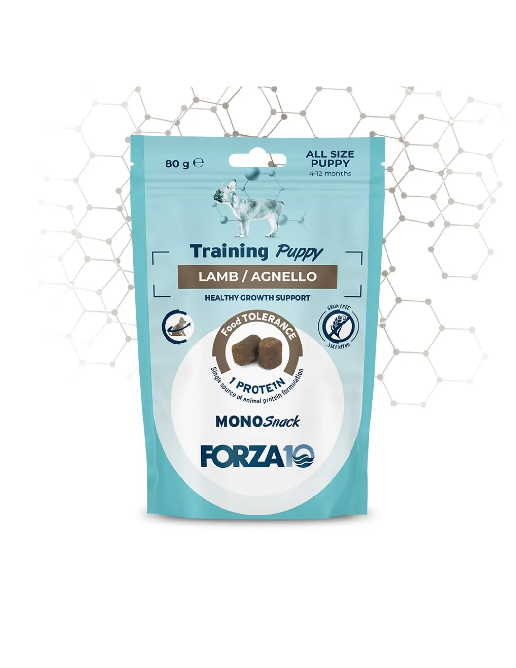 forza__dog_snack_monoprot_0.webp Forza 10 DOG SNACK MONOPROTEICO 80G PUPPY TRAINING AGNELLO 05031080