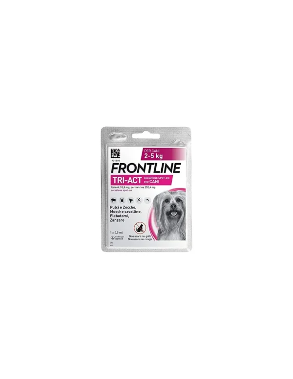 frontline tri-act 0,5ml cani 2-5kg 1pz