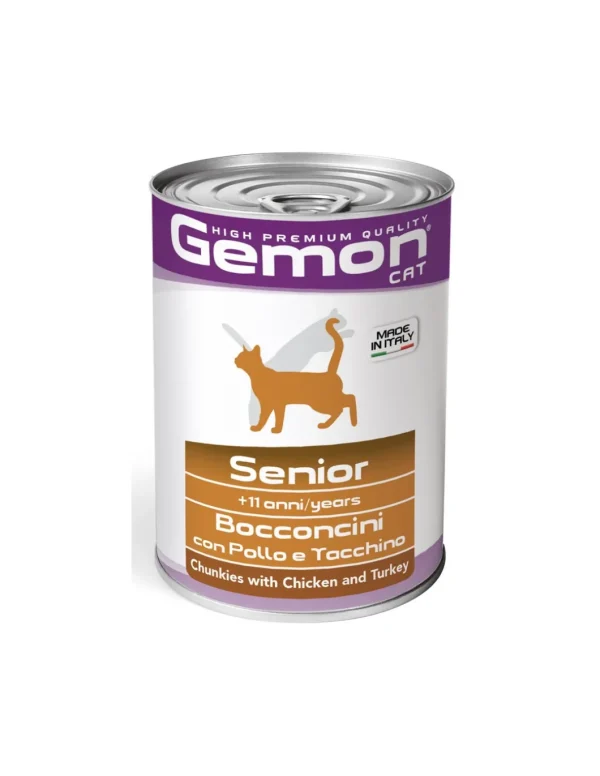 gemon cat bocconi 415g adult pollo tacchino