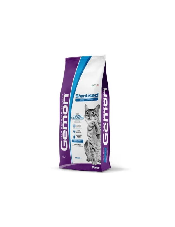 GEMON CAT 7KG ADULT HP STERILIZED TONNO/SALMONE PROMO
