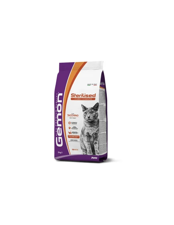 GEMON CAT 7KG ADULT HP STERILIZED TACCHINO