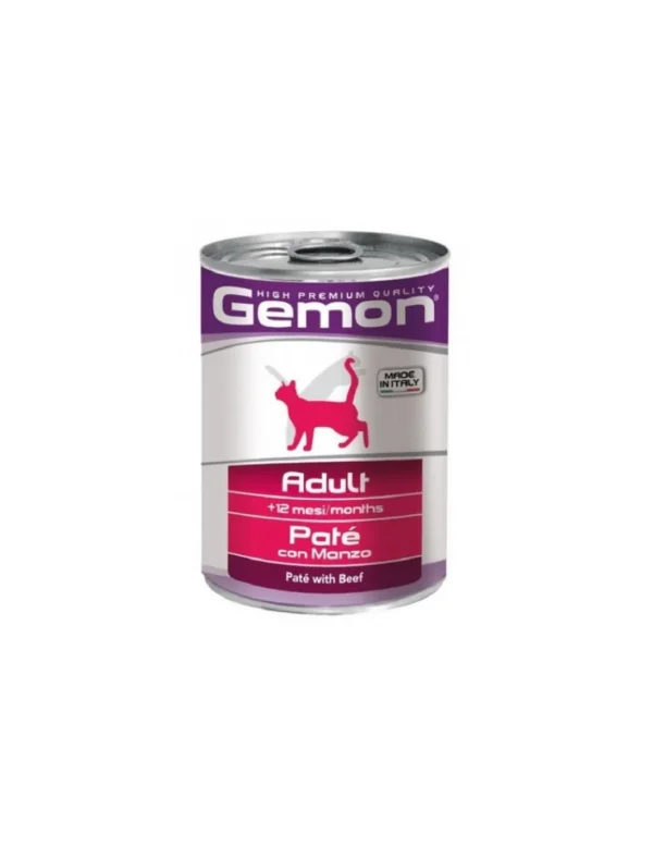gemon cat pate' 400gr adult con manzo
