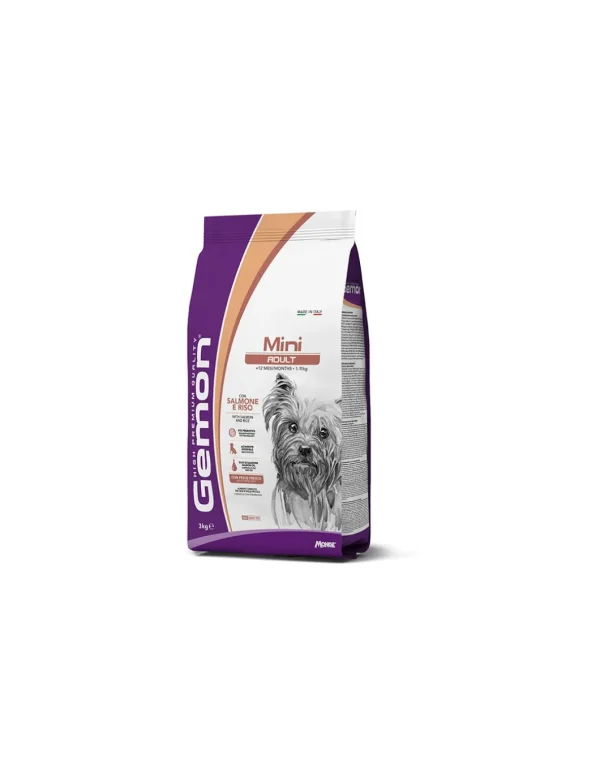 gemon hp dog 3kg mini adult salmone e riso