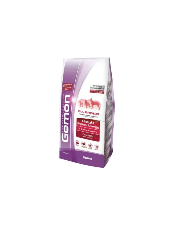 gemon hp speciality dog 15kg action energy con pollo
