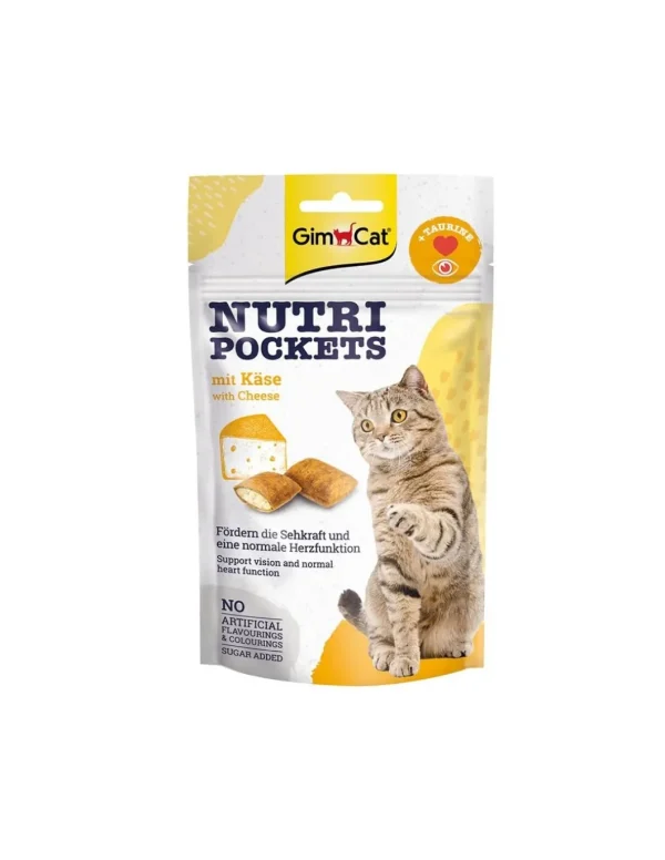 gimborn gimcat snack cat nutripockets con formaggio 60gr 02.400716