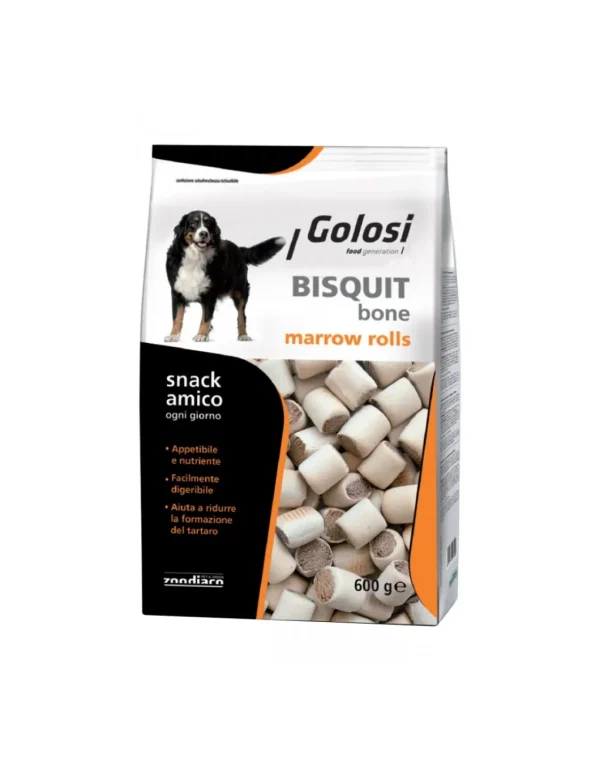 golosi dog bisquit bone 600gr marrow rolls zgc.31753