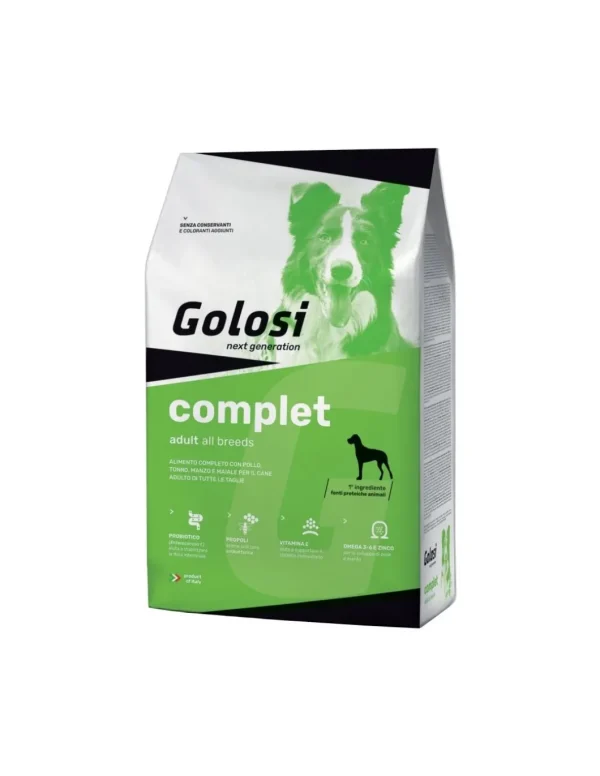 golosi dog 12kg complet all breeds pollo manzo pesce zgd.27596 off zg
