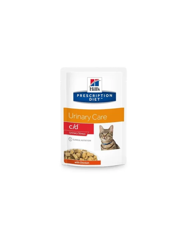 hills cat diet busta 85gr c/d urinary stress pollo 604124
