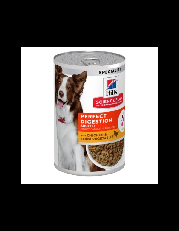 hills dog 363gr ad 1+ perfect digestion con pollo e riso integrale e con active biome 605770
