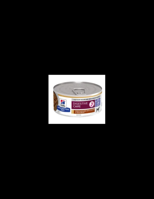 hills dog 156gr i/d digestive care low fat stew flavoured with chicken & vegetables 605592