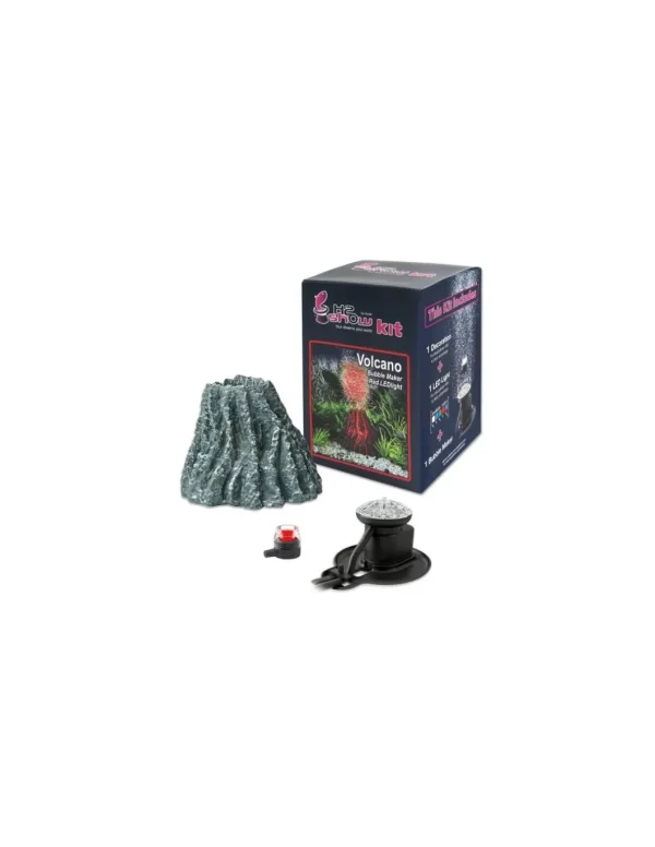 hydor h2show kit vulcano bubble led rosso