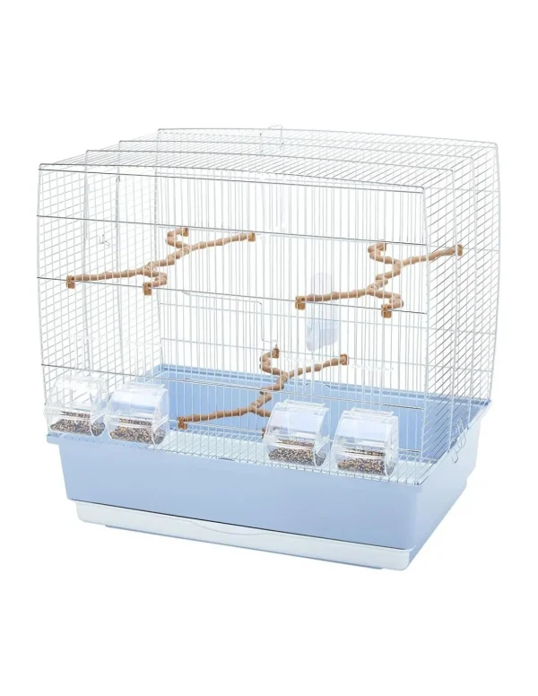 imac 03661 bird gabbia irene 4 bianco/ghiaccio