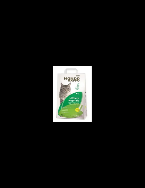 lettiera mondo baffo 6lt (2,7kg) agglomerante vegetale con fibre di grano e mais zml.40540
