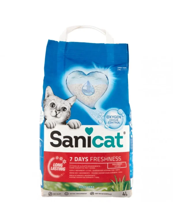 lettiera sanicat 7 days aloe vera 4l