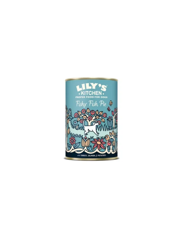 LILY'S KITCHEN DOG 400GR LATTINA FISHY FISH PIE ADULT TACCHINO SALMONE PATATE GRAIN FREE 12565845