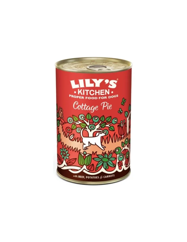 LILY'S KITCHEN DOG 400GR LATTINA COTTAGE PIE ADULT MANZO PATATE CAROTE GRAIN FREE 12565756