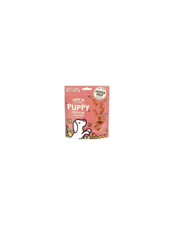 LILY'S KITCHEN DOG 70GR SNACK PUPPY POLLO & SALMONE NIBBLES GRAIN FREE 12568130