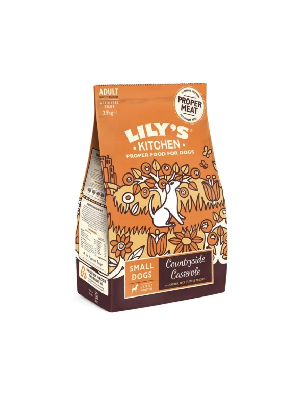 LILY'S KITCHEN DOG 2,5KG COUNTRYSIDE CASSEROLE ADULT POLLO ANATRA PATATE GRAIN FREE 12568128