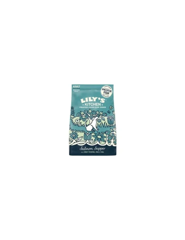 LILY'S KITCHEN DOG 2,5KG SALMON SUPPER ADULT SALMONE PATATE PISELLI ANETO GRAIN FREE 12568119